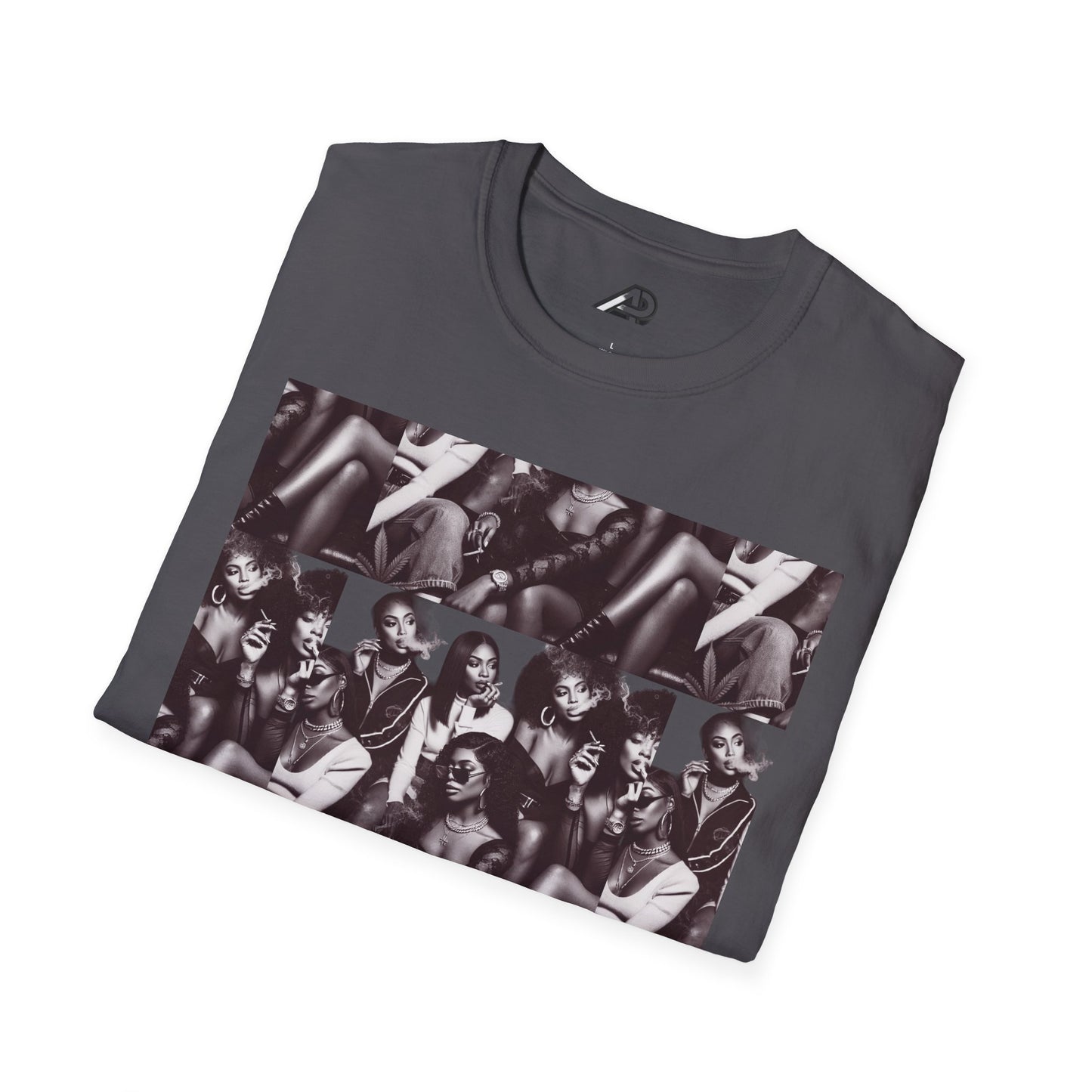 🔥 Baddie Smoke Sesh Collage Unisex Graphic Tee – Edgy Cotton T-Shirt (XS-5XL)
