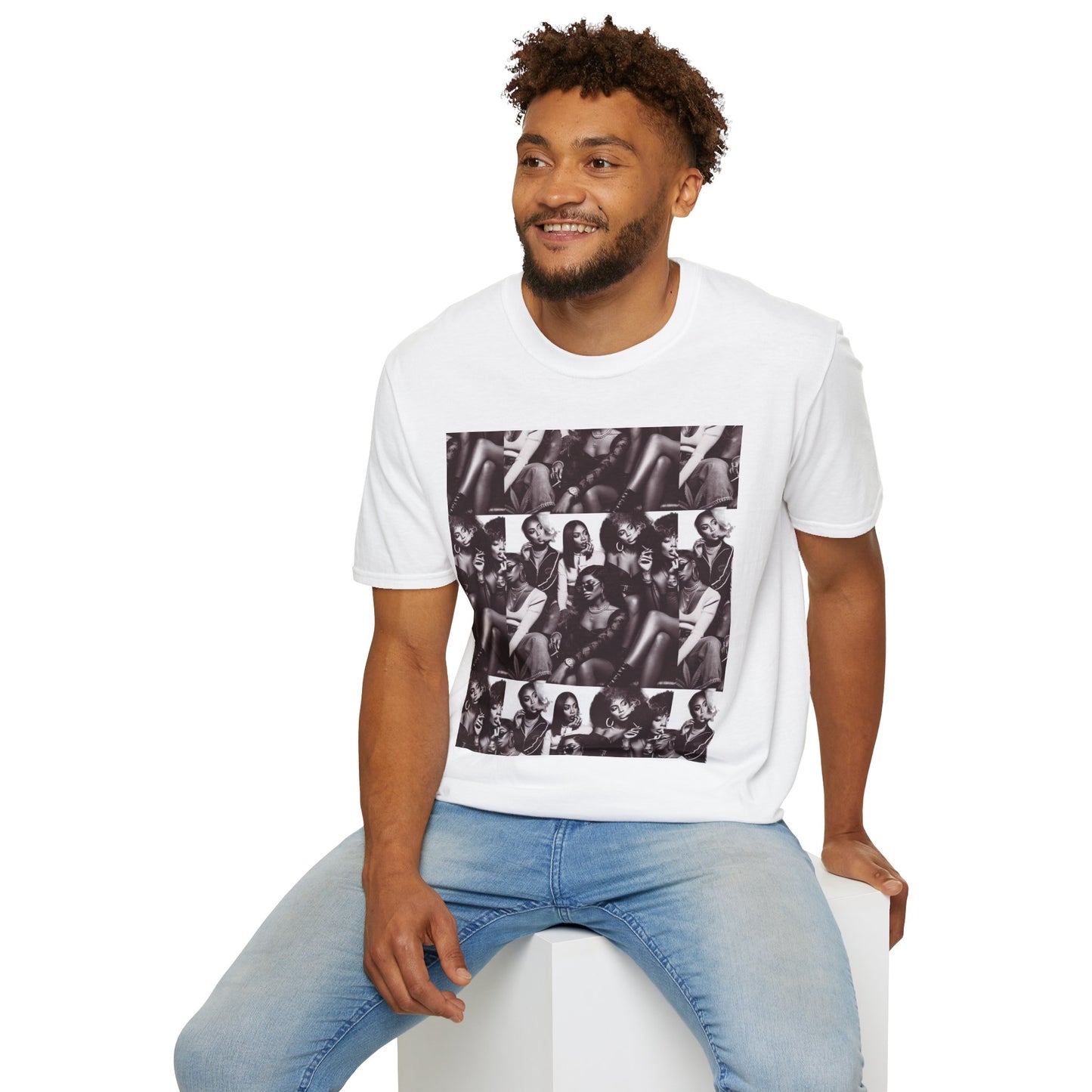 🔥 Baddie Smoke Sesh Collage Unisex Graphic Tee – Edgy Cotton T-Shirt (XS-5XL)