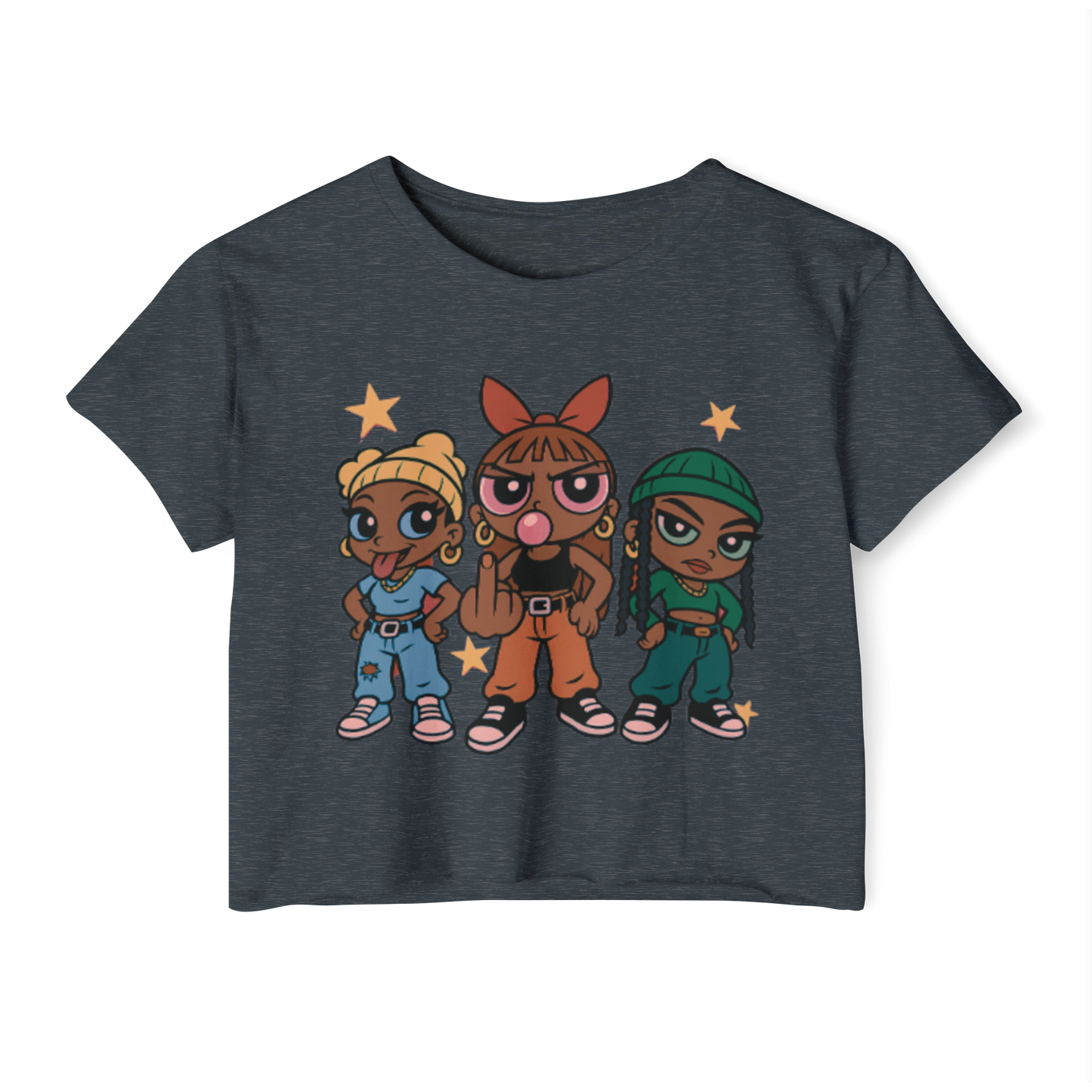 'Pop Off Girlz' Graphic Crop Top – 8 Colors