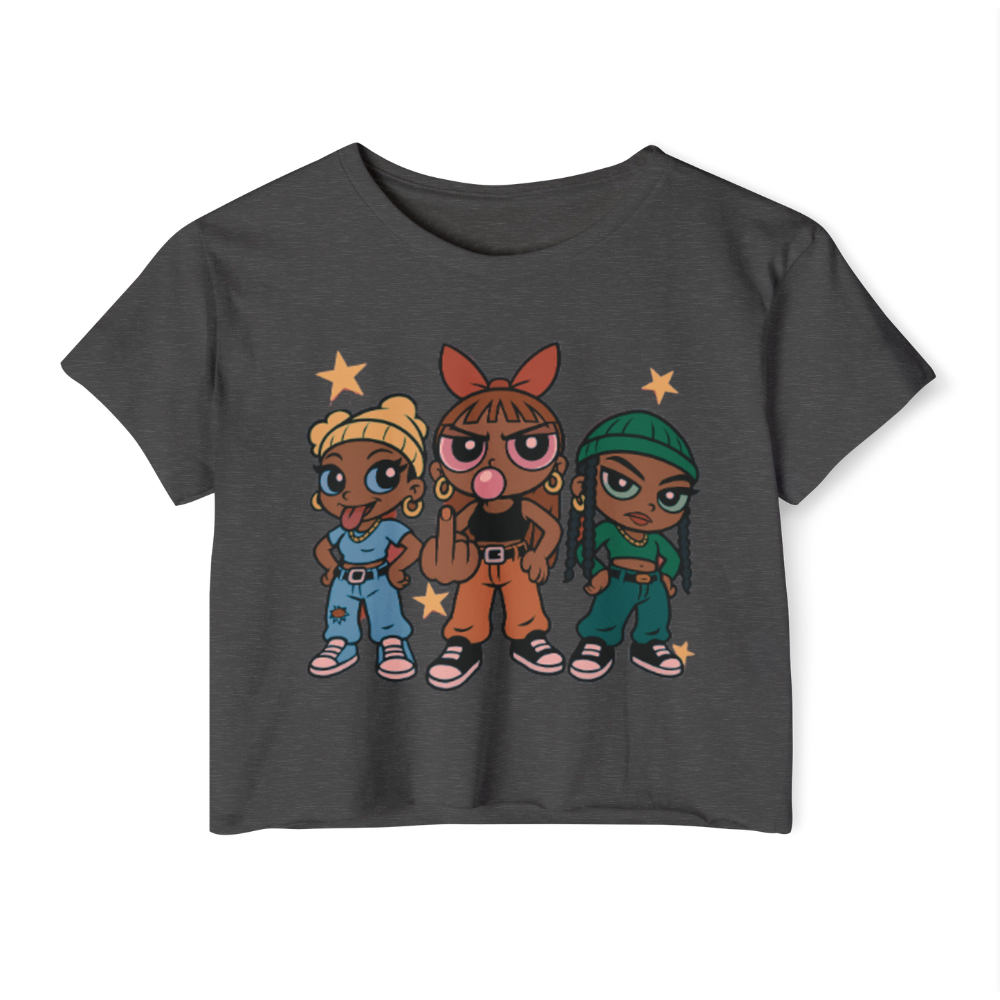 'Pop Off Girlz' Graphic Crop Top – 8 Colors