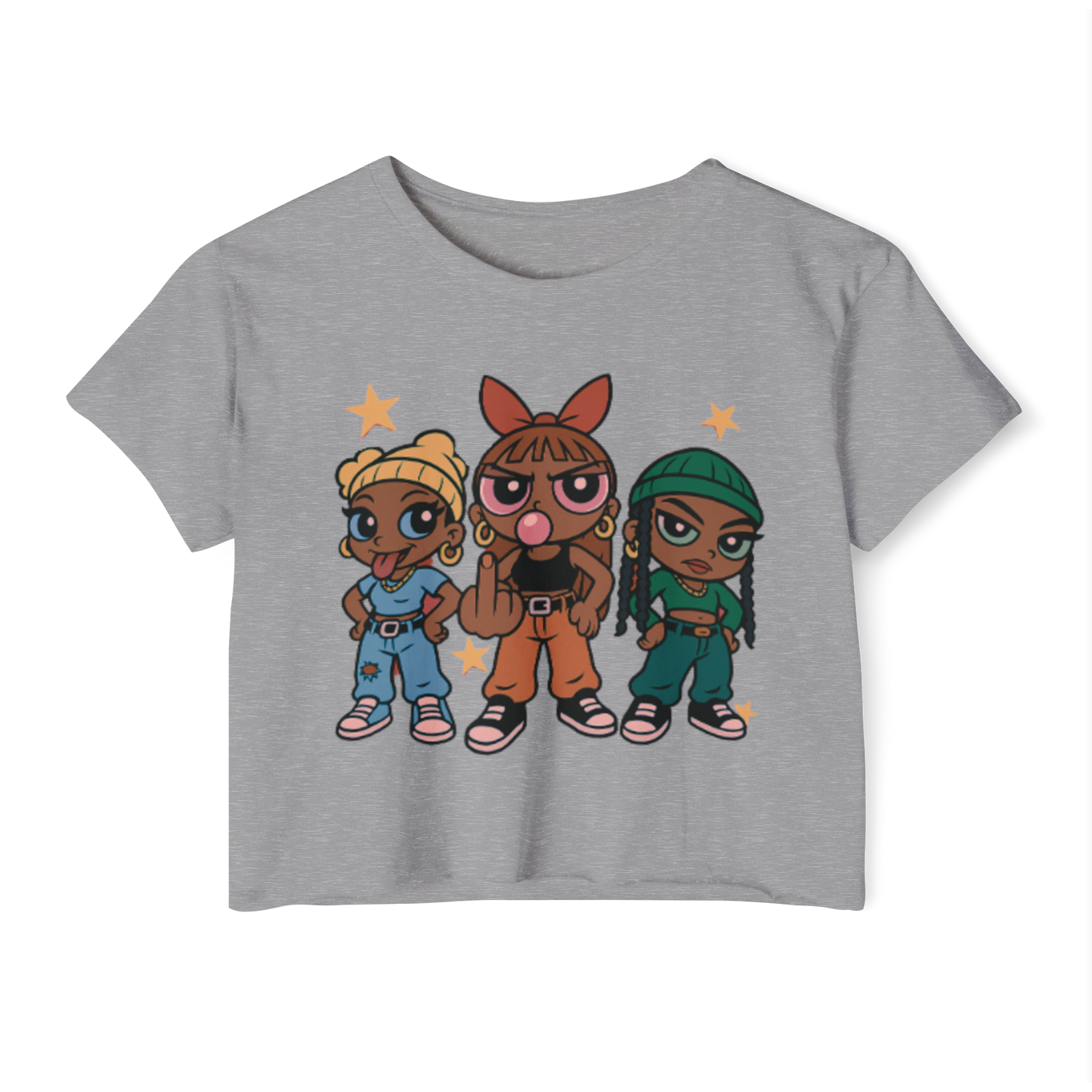 'Pop Off Girlz' Graphic Crop Top – 8 Colors