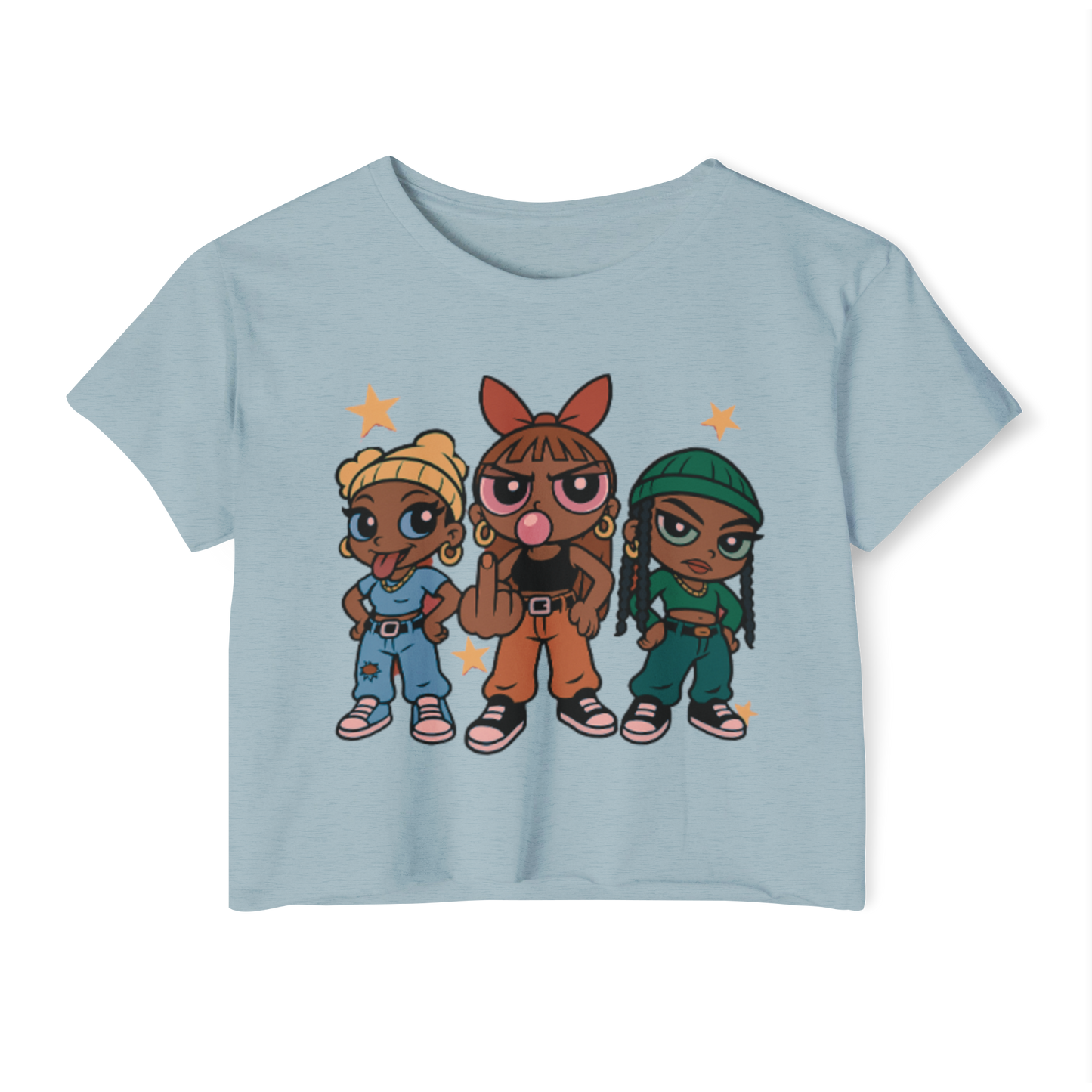 'Pop Off Girlz' Graphic Crop Top – 8 Colors