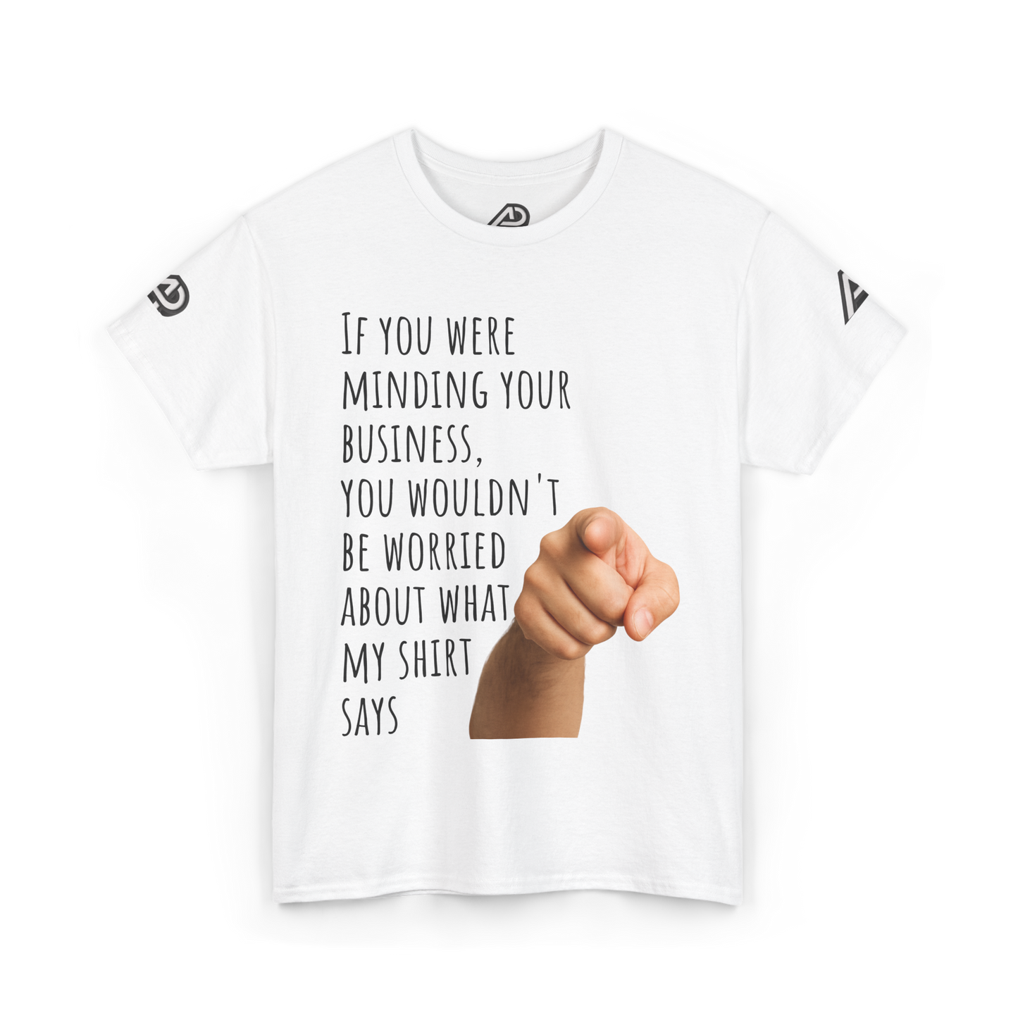 'Mind Yours' Two-sided Heavy Cotton Tee - Ver. 2