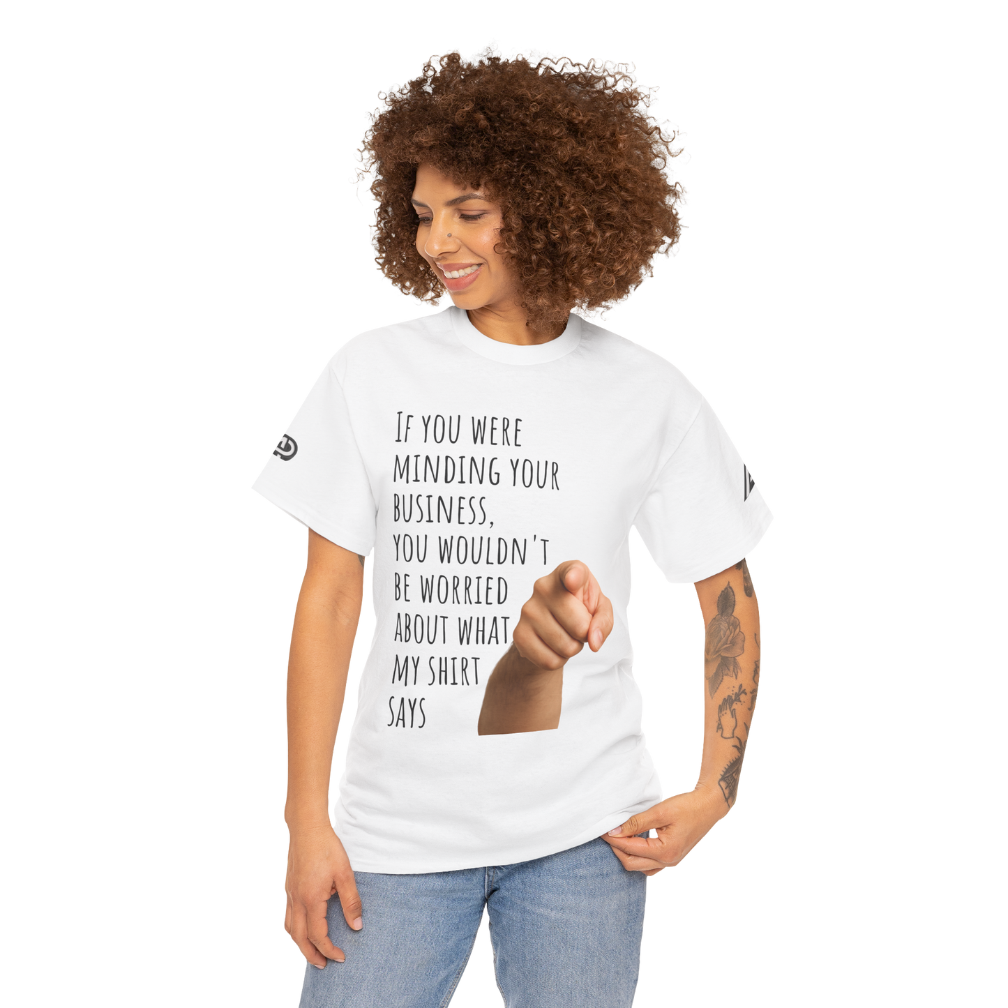 'Mind Yours' Two-sided Heavy Cotton Tee - Ver. 2