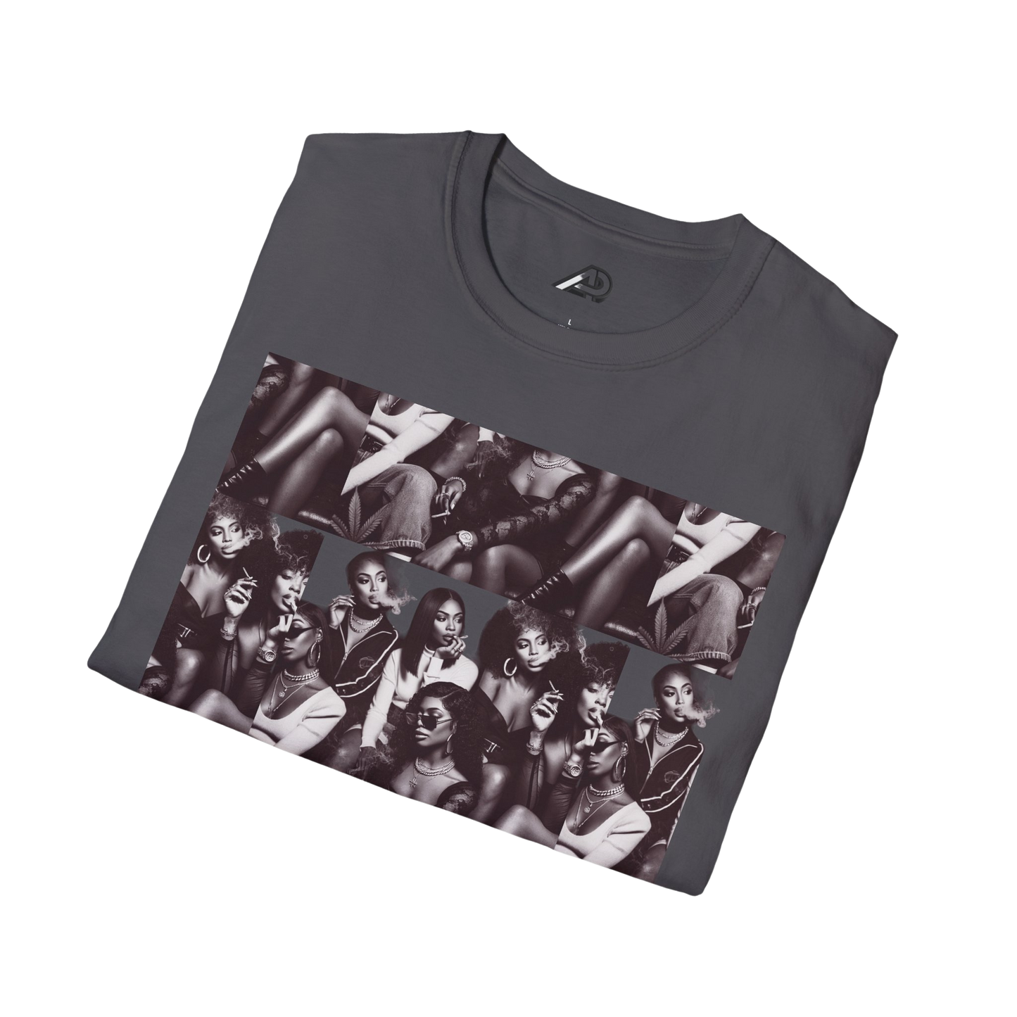 🔥 Baddie Smoke Sesh Collage Unisex Graphic Tee – Edgy Cotton T-Shirt (XS-5XL)