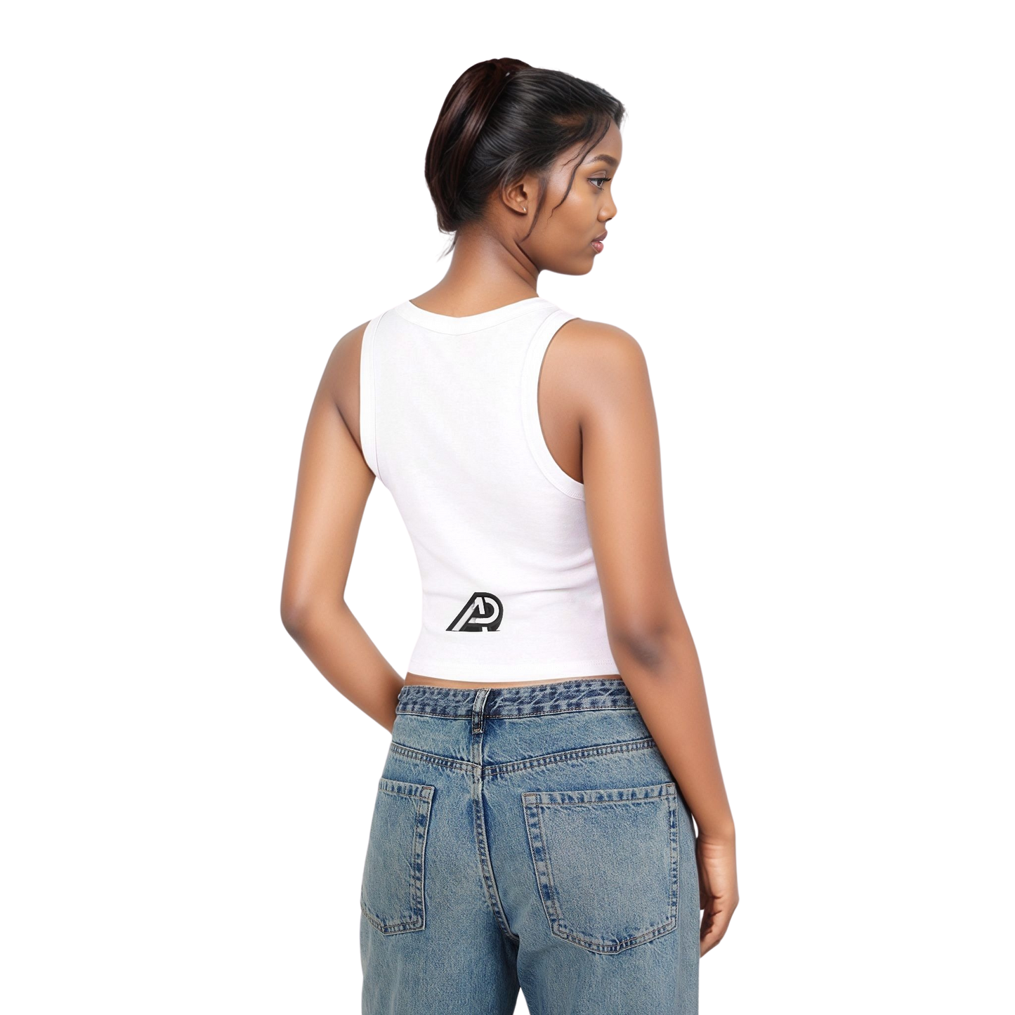 "BAP" Emoji Tank Top 💣🍑🐱 – Trendy Fitted Racerback Crop Tank for Women (XS-2XL, Multiple Colors)