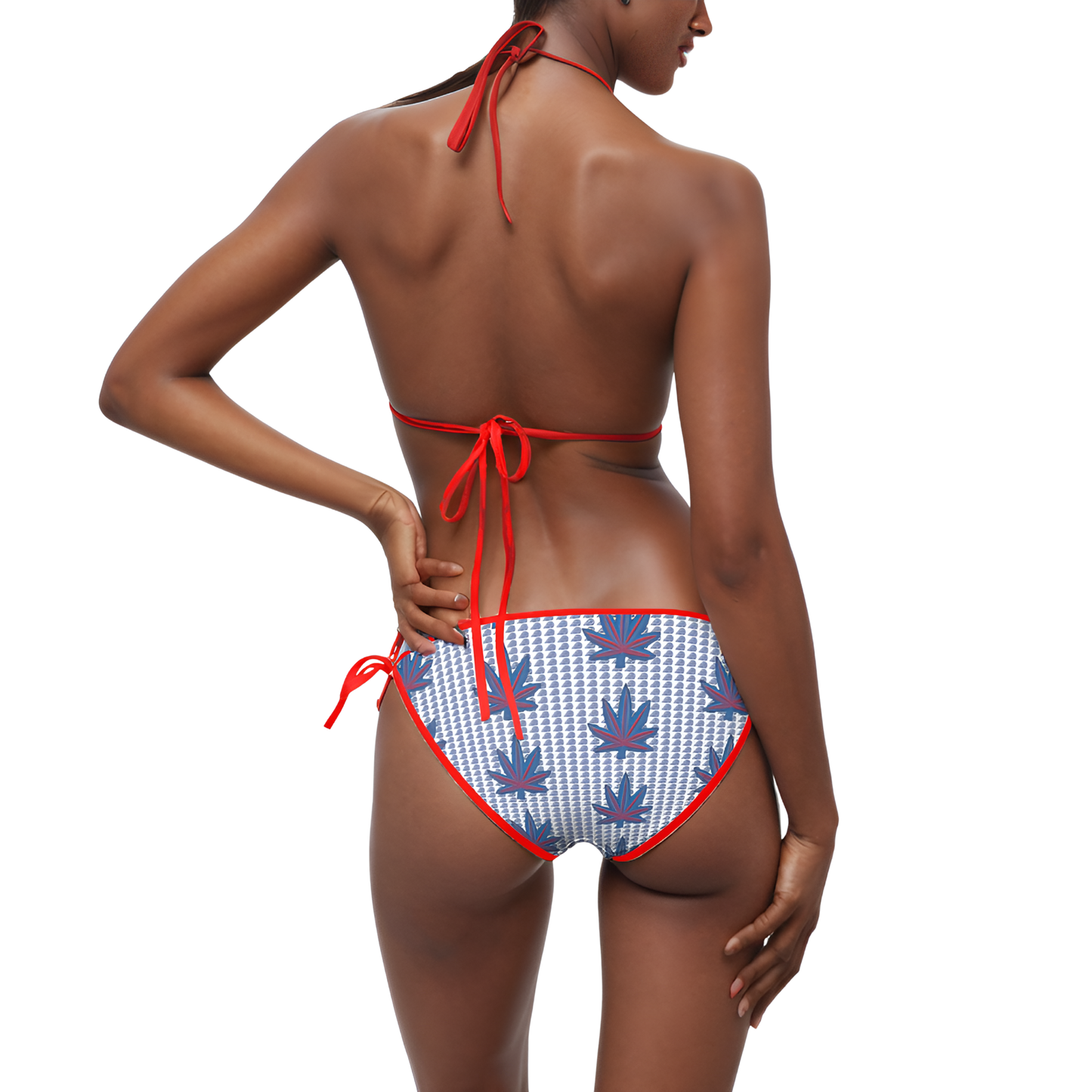 'Keep It Leaf'🌿 Two-Piece Bikini👙 – THREE STYLES- Adjustable Statement Swimwear (S-5XL)