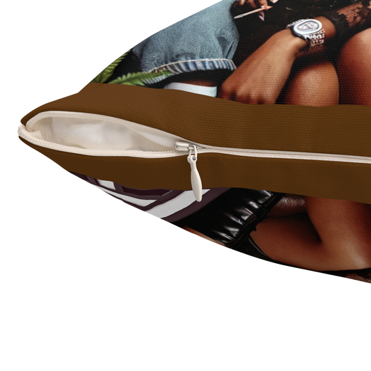 'Melanin Drip' Throw Pillow🤎💧 – Multiple Sizes