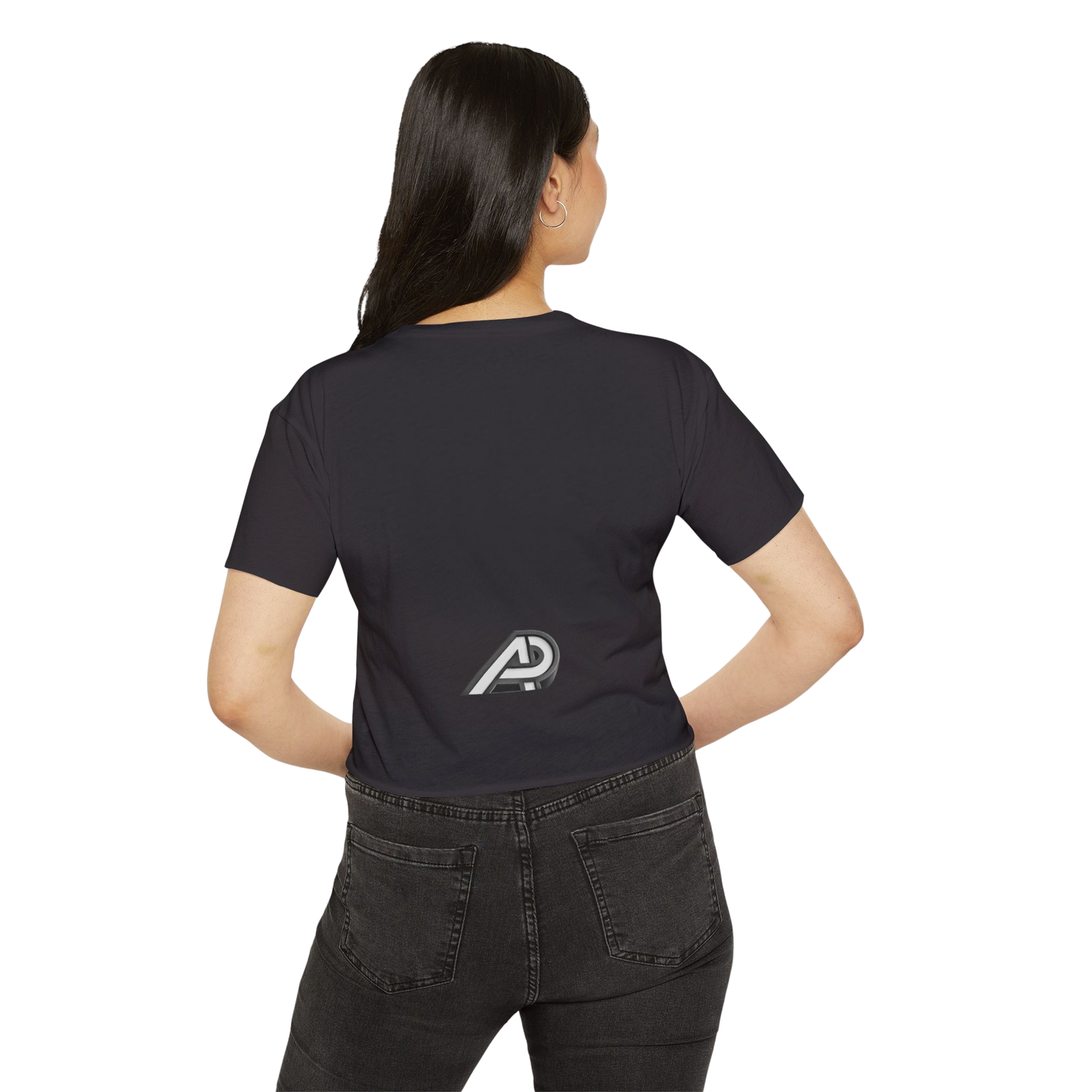 'Pearl' Crop Tee👚 – Graphic Festival Fit