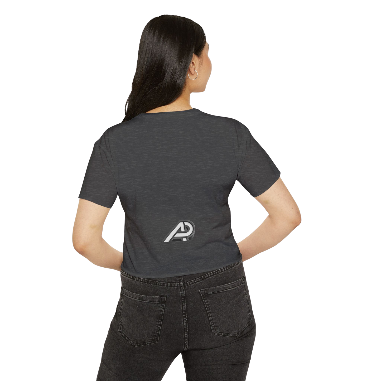 'Pearl' Crop Tee👚 – Graphic Festival Fit