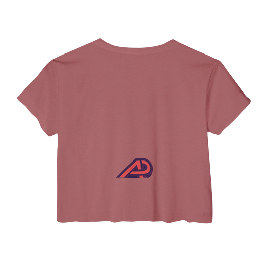 'Pearl' Crop Tee👚 – Graphic Festival Fit