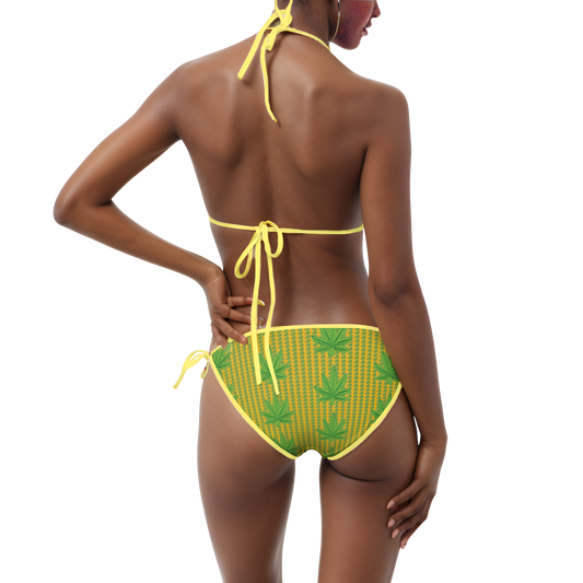 'Keep It Leaf'🌿 Two-Piece Bikini👙 – THREE STYLES- Adjustable Statement Swimwear (S-5XL)