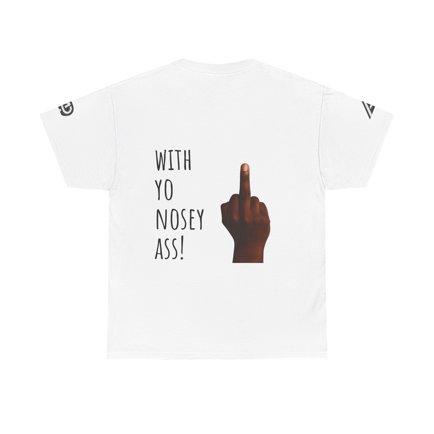 'Mind Yours'🫵 Unisex Two-sided Heavy Cotton Tee - Ver. 1