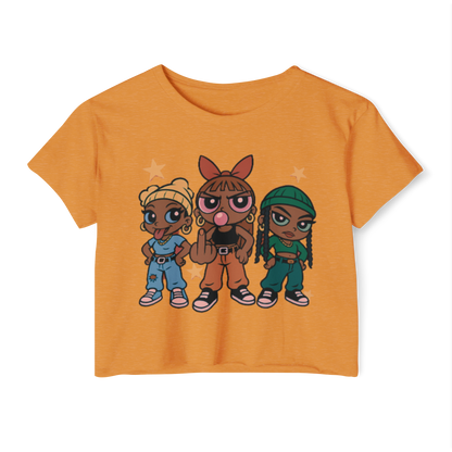 'Pop Off Girlz' Graphic Crop Top – 8 Colors