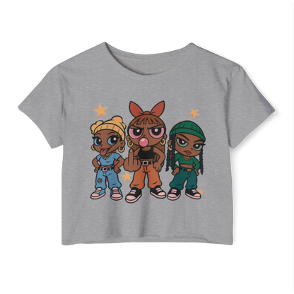 'Pop Off Girlz' Graphic Crop Top – 8 Colors