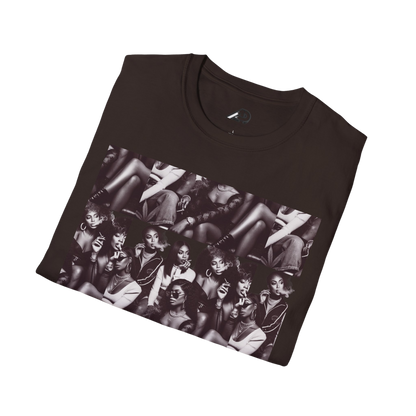 🔥 Baddie Smoke Sesh Collage Unisex Graphic Tee – Edgy Cotton T-Shirt (XS-5XL)
