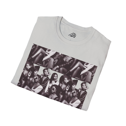 🔥 Baddie Smoke Sesh Collage Unisex Graphic Tee – Edgy Cotton T-Shirt (XS-5XL)