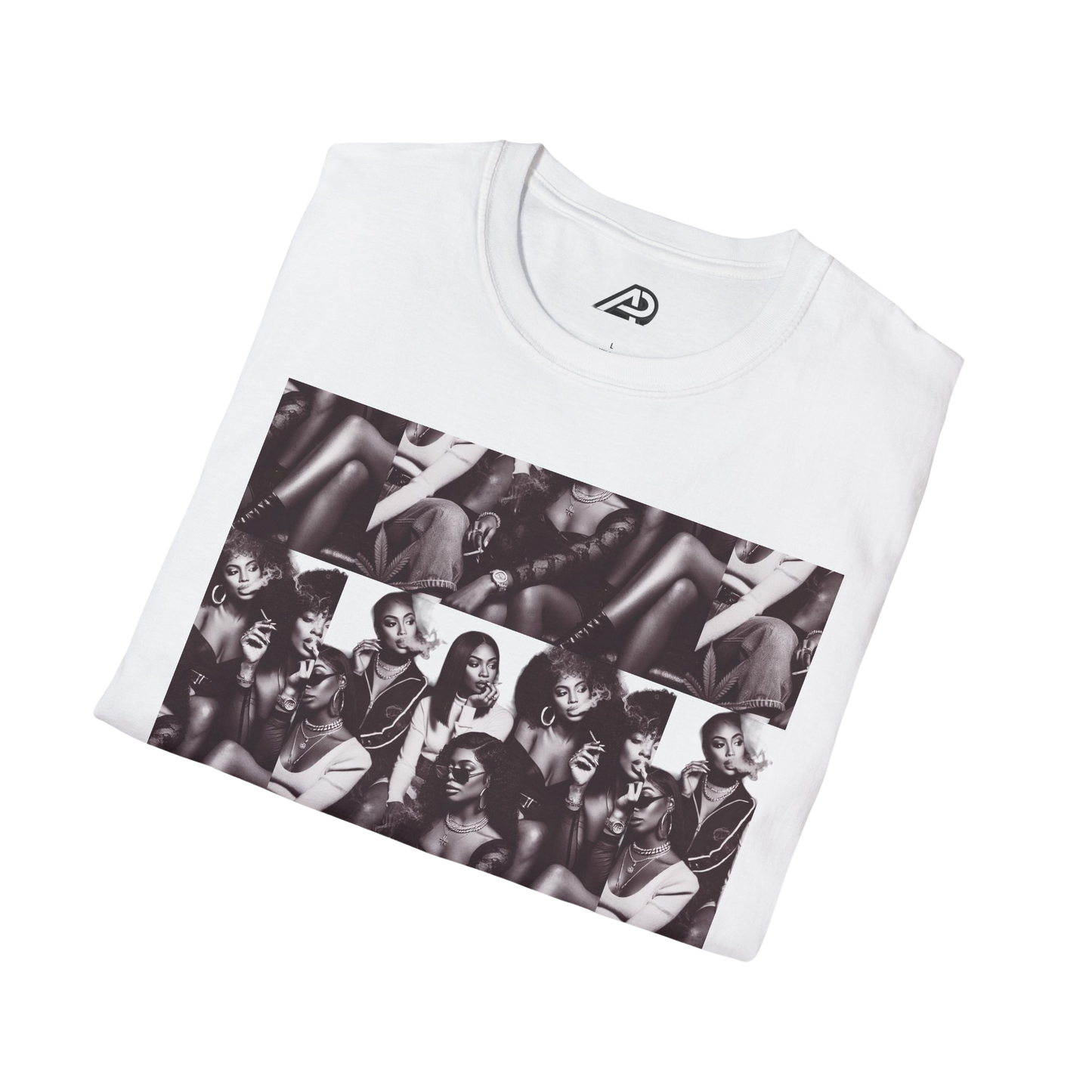 🔥 Baddie Smoke Sesh Collage Unisex Graphic Tee – Edgy Cotton T-Shirt (XS-5XL)
