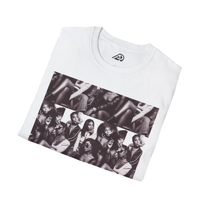 🔥 Baddie Smoke Sesh Collage Unisex Graphic Tee – Edgy Cotton T-Shirt (XS-5XL)