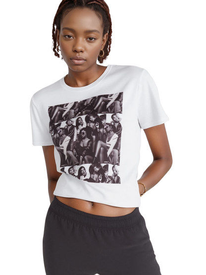 🔥 Baddie Smoke Sesh Collage Unisex Graphic Tee – Edgy Cotton T-Shirt (XS-5XL)