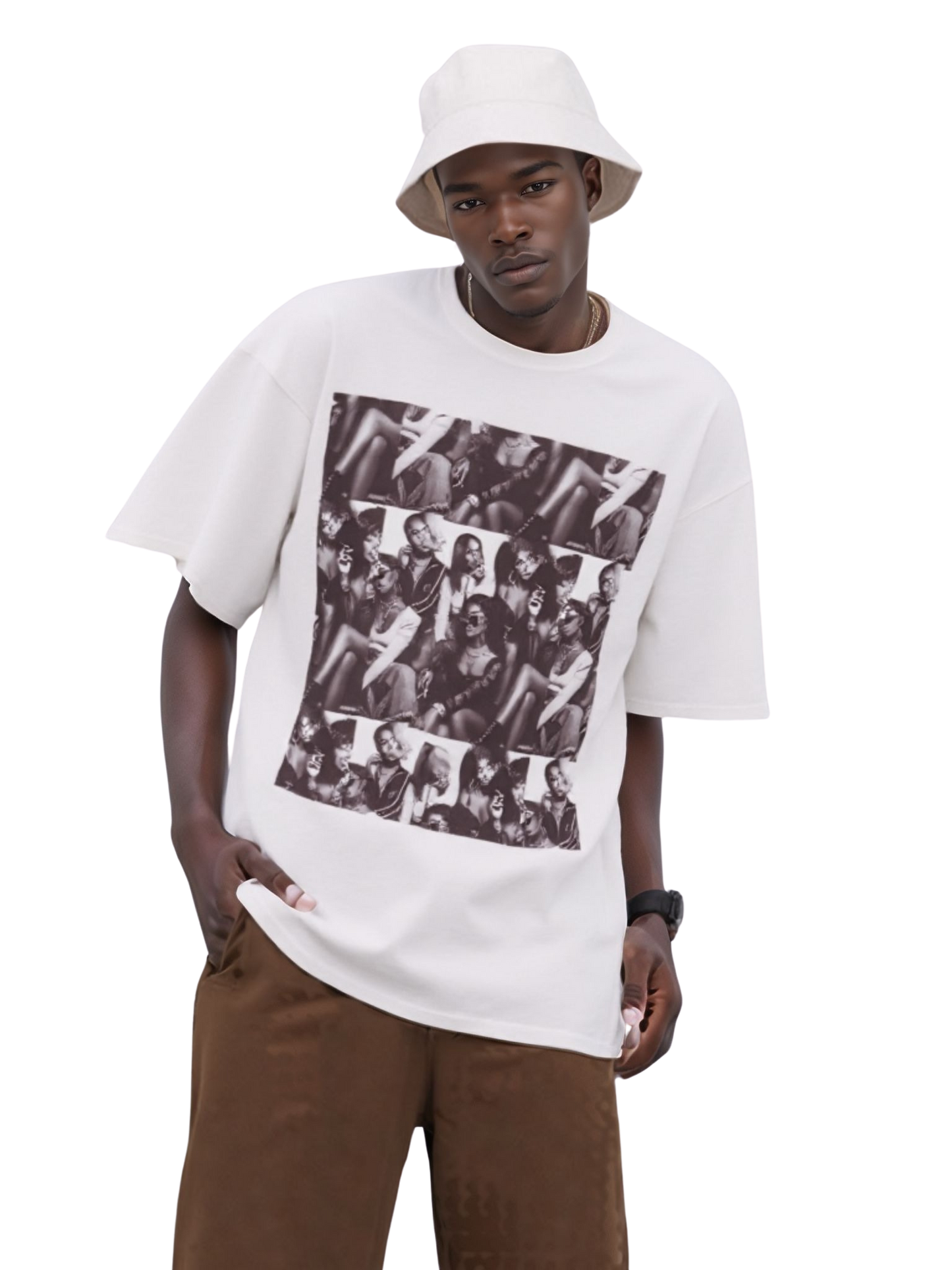 🔥 Baddie Smoke Sesh Collage Unisex Graphic Tee – Edgy Cotton T-Shirt (XS-5XL)