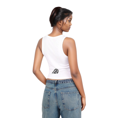 "BAP" Emoji Tank Top 💣🍑🐱 – Trendy Fitted Racerback Crop Tank for Women (XS-2XL, Multiple Colors)