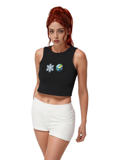 "Cole World"❄️🌍 Micro Rib Racer Tank Top –🔥  Trendy Fitted Women's Tank (XS-2XL, Multiple Colors)