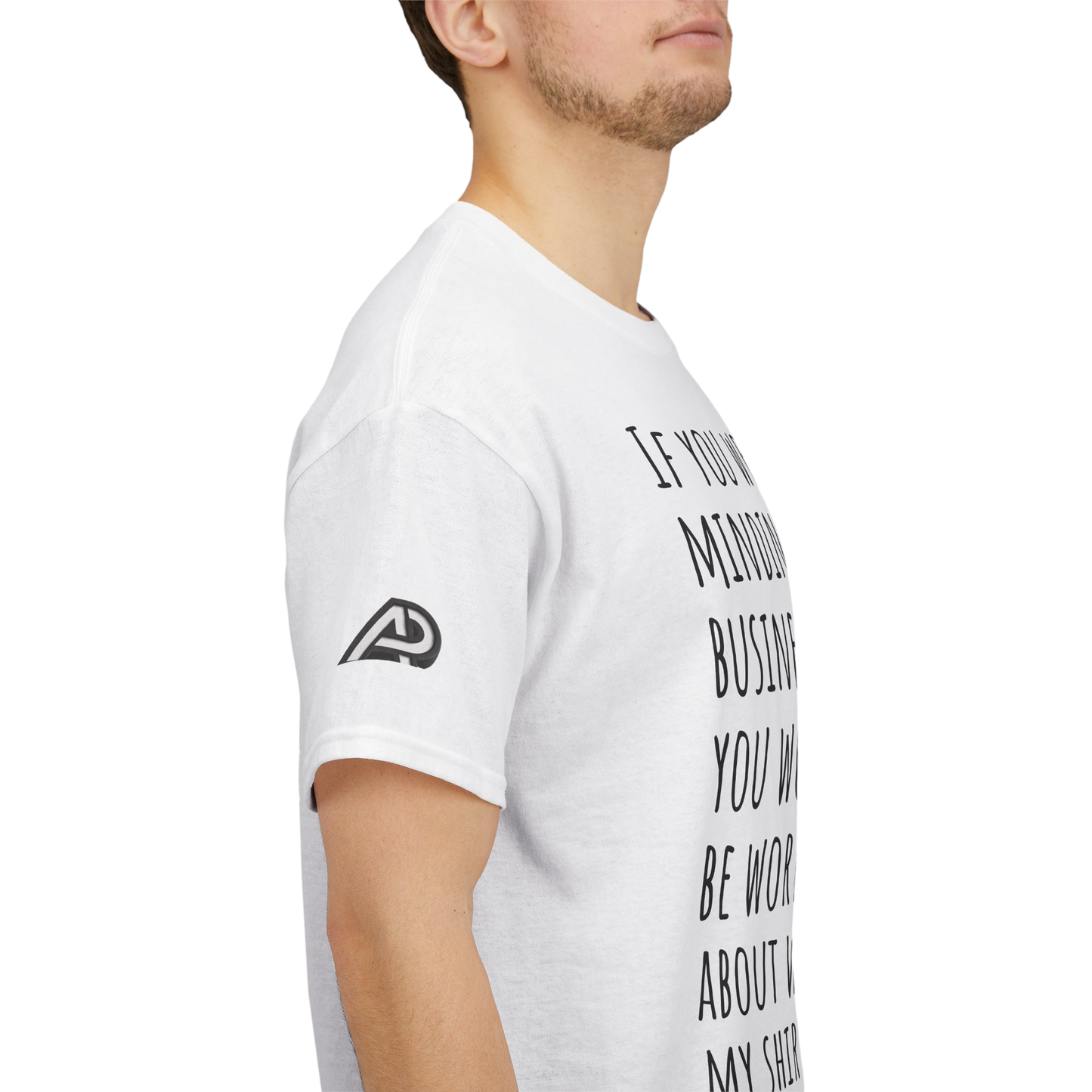 'Mind Yours'🫵 Unisex Two-sided Heavy Cotton Tee - Ver. 1