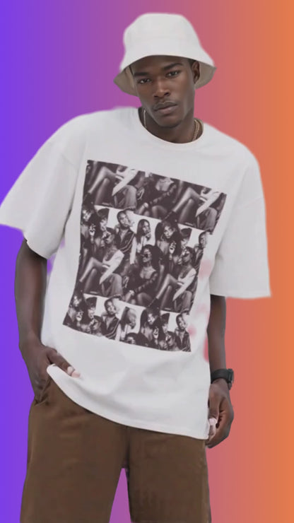 🔥 Baddie Smoke Sesh Collage Unisex Graphic Tee – Edgy Cotton T-Shirt (XS-5XL)